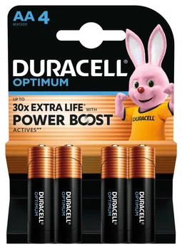 Батарейка DURACELL Optimum AA / LR6 Alkaline 1.5v (блістер)