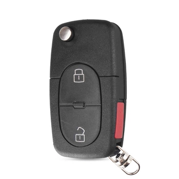 Корпус викидного ключа для Audi 2 кнопки +1 кнопка (10-17)