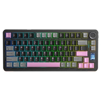 Клавиатура механическая AULA S75 Pro, Black Pink