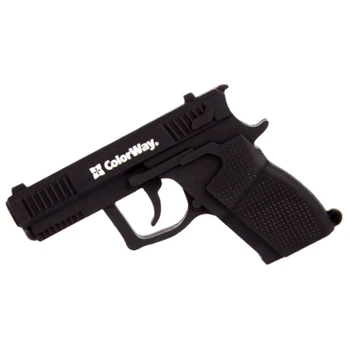 USB флеш накопичувач ColorWay Pistol 64 GB 3.0 Black (CW-USBPL64)