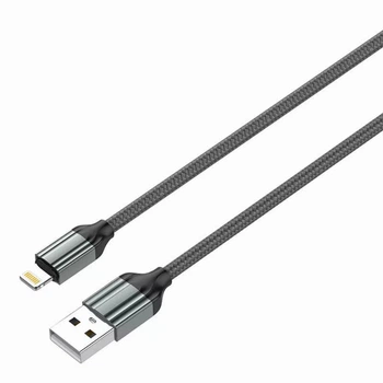 Кабель Lightning 2A для iPhone и iPad 1м многоцветный быстрая зарядка и передача данных