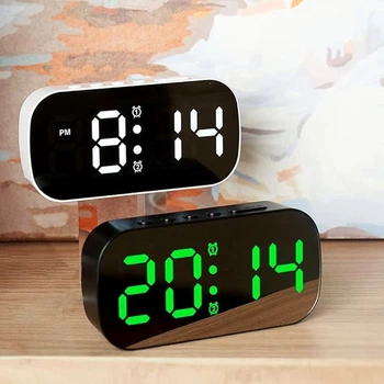 Цифровий годинник з проектором LED для дому та офісу з будильником календарем температурою 12 24 години