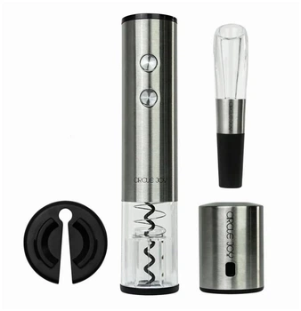 Винный набор Circle Joy Wine Set Серебро противоударный для любителей вина