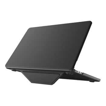 Накладка PC+PU AMO-PU for MacBook Pro 14" 2025/2024/2023/2021 （A3434/A2442/A2779/A2918/A2992） Black