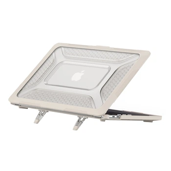 Накладка TPU+PC Hex Shield for MacBook Pro 13" 2018/2020/2022 （A2338/A2289/A2251/A1989) Stone