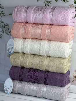 Набор махровых полотенец Cestepe MicroCotton Premium Diana 50х90 см лицевые 6 шт.