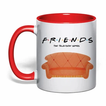 Чашка с печатью "Friends (Друзья)" №2 (цвет красный) (37158)