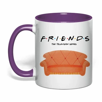 Чашка з друком "Friends (Друзі)" №2 (колір фіолетовий) (37156)