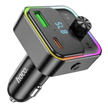 FM-трансмітер Hoco E81 Fantasy PD30W+QC3.0 18W Total 30W Чорний