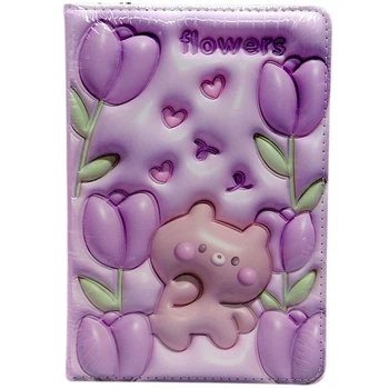 Блокнот 3D.Ведмедик , ФОРМАТ А5 (ФІОЛЕТОВИЙ) Malevaro (288954)