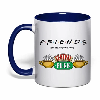 Чашка з друком "Friends (Друзі)" №6 (колір кобальт) (37317)