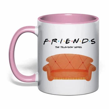 Чашка з друком "Friends (Друзі)" №2 (колір рожевий) (37155)