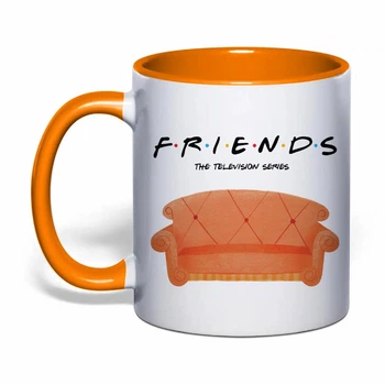 Чашка з друком "Friends (Друзі)" №2 (колір помаранчевий) (37154)