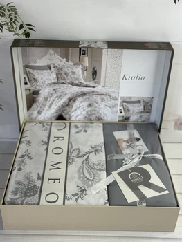 Постільна білизна Romeo Home Poplin Kralia розмір євро