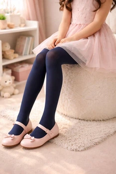 Детские капроновые колготки Day mod однотонные 50 Den р 145-156 см 11-12 лет арт 2112001 синие