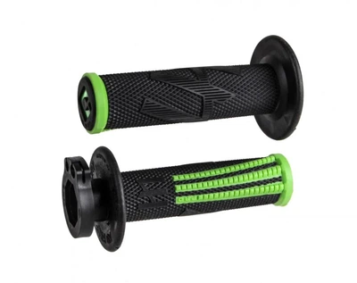 Мото грипсы ODI EMIG PRO MX V2 Lock-On Grip BLACK/Green