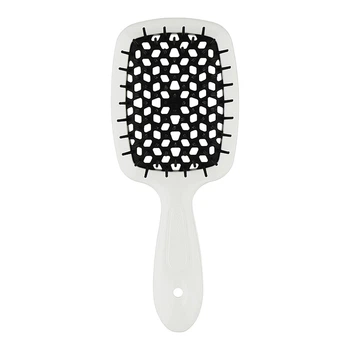 Щетка для волос белый с черным SMALL SUPER BRUSH Janeke 8006060654667