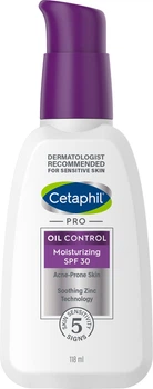 Зволожувальний лосьйон для обличчя Cetaphil PRO Oil Control SPF 30 Для чутливої, схильної до жирності та акне шкіри 118 мл (3499320009218)