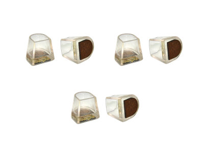Накаблучники для бальной обуви Contour кожаные 13×13 мм, 3 шт