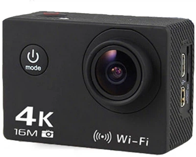 Спортивная экшн камера AT 30R SENSOR 4к wi-fi черный + Водонепроницаемый кейс
