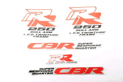 Наклейки (набор) Honda CBR250 (25х10см, 3шт) (#0912) MPARTS