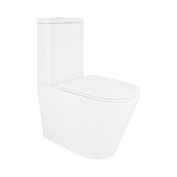 Унитаз-компакт Qtap Scorpio безободковый Ultra Quiet c сиденьем Soft-close QT14226088AW