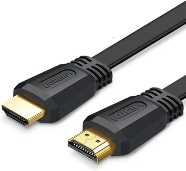 Кабель HDMI UGREEN HDMI to HDMI 2.0 Version Flat Cable 1.5 м Black (ED015)