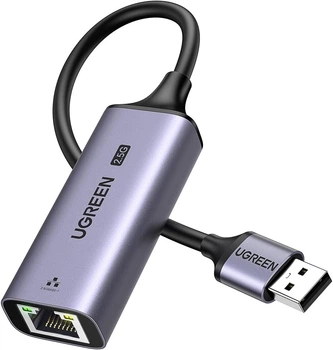 Мережевий адаптер Ugreen USB to Ethernet Adapter 2.5Gb USB 3.0 to RJ45 Grey (CM648)