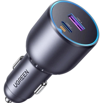 Автомобильное зарядное устройство Ugreen 63W USB-C USB-A PD3.0 QC3.0 Car Charger Gray (EC701)