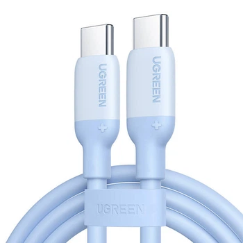 Зарядний кабель UGREEN 60W PD USB C to USB C Data Transmission Cable 1 м Blue (US563)