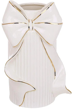 Интерьерная ваза-сумка Luxury Gold из фарфора (22см)