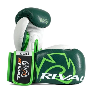Боксерские перчатки Rival RB7 Fitness Plus M 12 унций (RB7-Green/White-M)