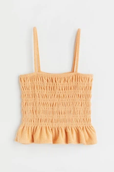 Топ H&M 1083623 XS помаранчевий