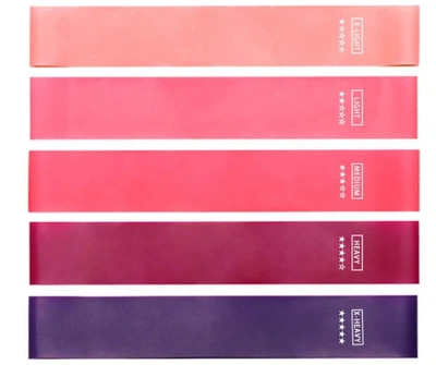 Резинки для фітнесу SILICON Resistance Loop Bands JK-RB01 — набір 5 в 1 1369466036