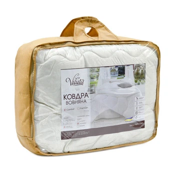 Одеяло стёганое шерстяное Viluta Comfort 140х205 бежевое