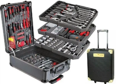 Набір інструменту WMC TOOLS 408 предметів з тріскачкою у валізі