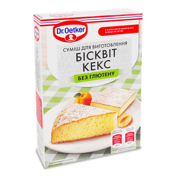 Смесь Dr.Oetker для приготовления бисквита или кекса без глютена 320 г