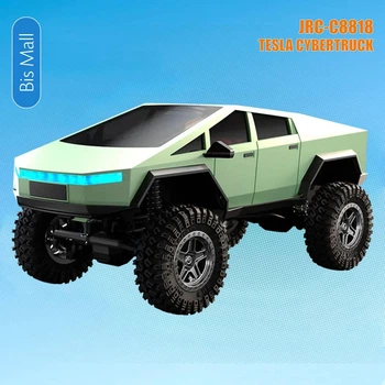 Машинка на радиоуправлении JRC-C8818 1:18 RC Tesla Cybertruck Green – Гоночный автомобиль, Внедорожник, 4WD, до 12 км/ч, до 40 мин., до 100 м