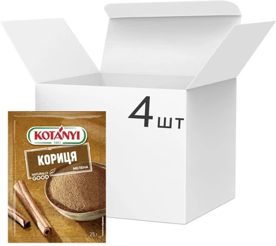 Упаковка корицы молотой Kotanyi 25 г х 4 шт (4820289961108)