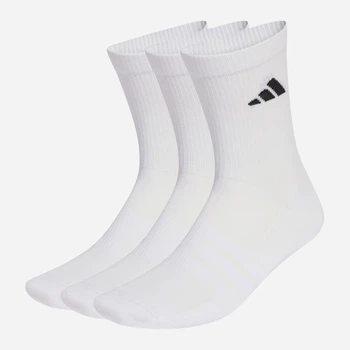 Набір жіночих шкарпеток високих бавовняних Adidas JZ0530 40-42 3 пари Білий (4068821168152)