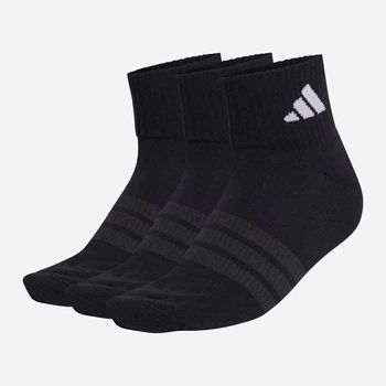 Набор женских носков высоких хлопковых Adidas KC9633 40-42 3 пары Черный (4068821183735)