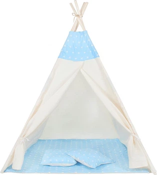 Дитячий намет Springos Tipi Блакитний із зірками TIP06 (5907719428703)