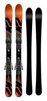 Лижі гірські комплект для підлітків K2 INDY+FDT 4.5 100см Orange/black (10B0806.109.1+10B1019.109.2)