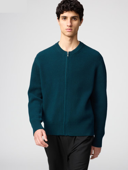 Кардиган Uniqlo розмір S темно зелений (59) (479731)