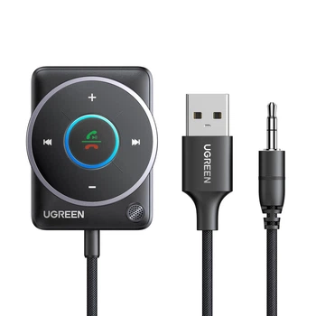 Bluetooth-адаптер автомобильный UGREEN Aux Bluetooth 5.4 Adapter For Car (CM723)