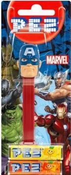 Диспенсер с конфетами Pez Dispenser Marvel Captain America Марвел 17г