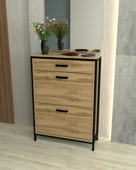 Тумба для обуви в стиле лофт EcoLoft Далма DSP-1354-1 Дуб Аппалачи