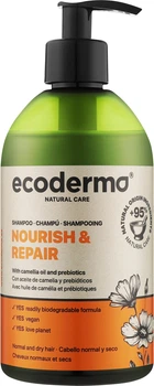 Шампунь Ecoderma для нормальных и сухих волос с маслом цубаки Nourish & Repair 500 мл