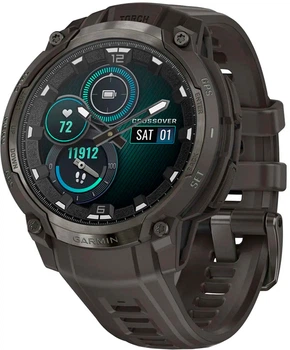 Смарт-годинник Garmin Instinct Crossover AMOLED Charcoal Grey (010-03398-00)