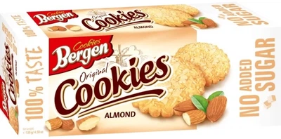 Мигдальне печиво Bergen без цукру 130 г (5902379783438)